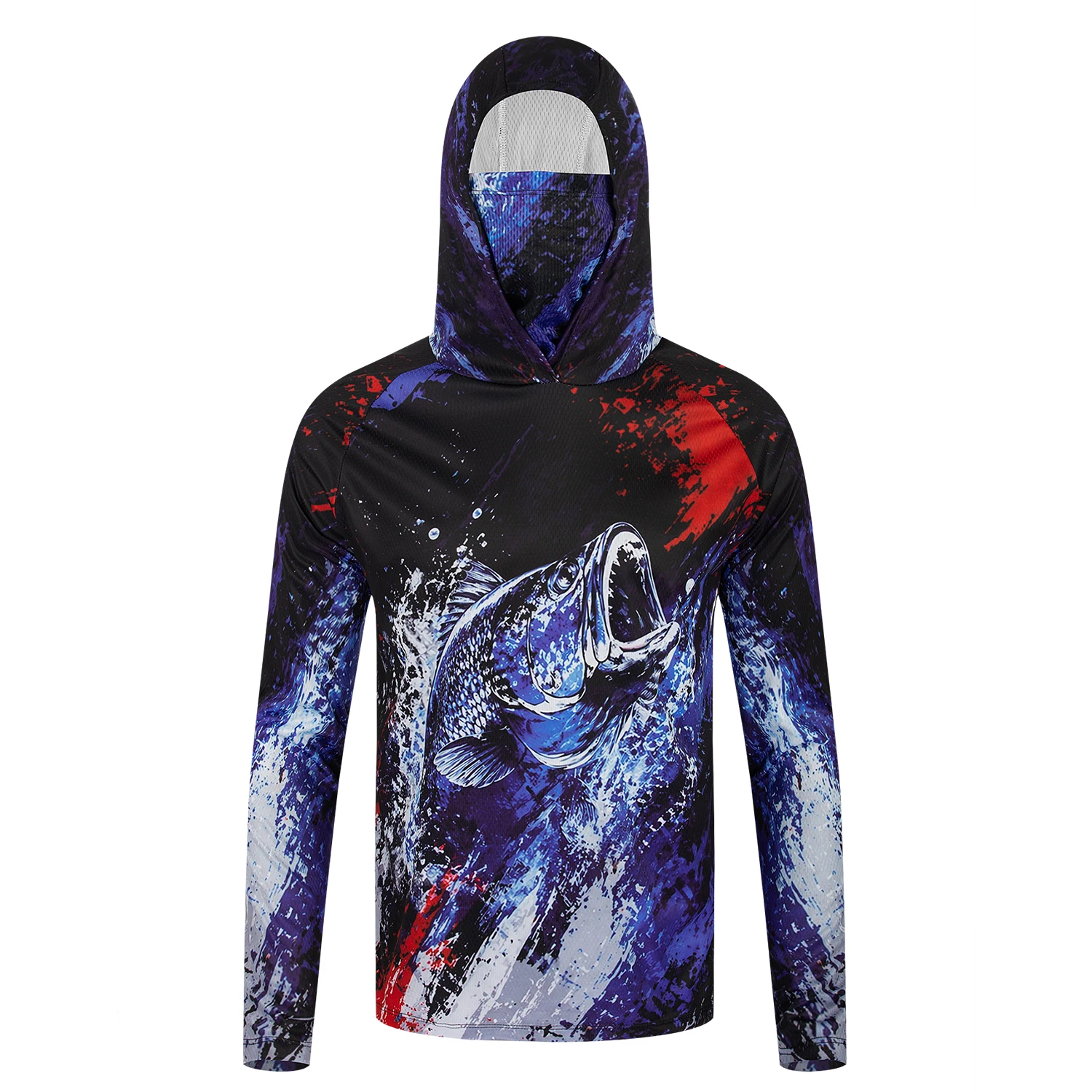 Men UPF50+ Fishing Hoodie with - đánh giá và giá Fishing Mask Sun Protection