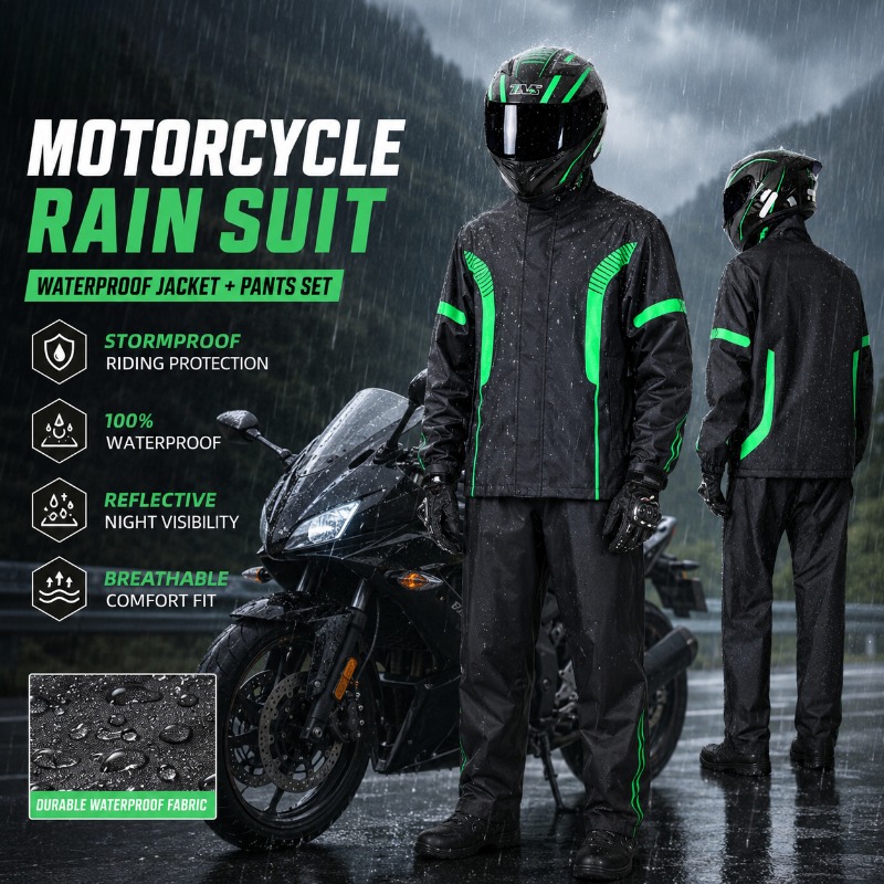 Motorcycle Rain Suit Waterproo - đánh giá và giá Fishing Rain Suit
